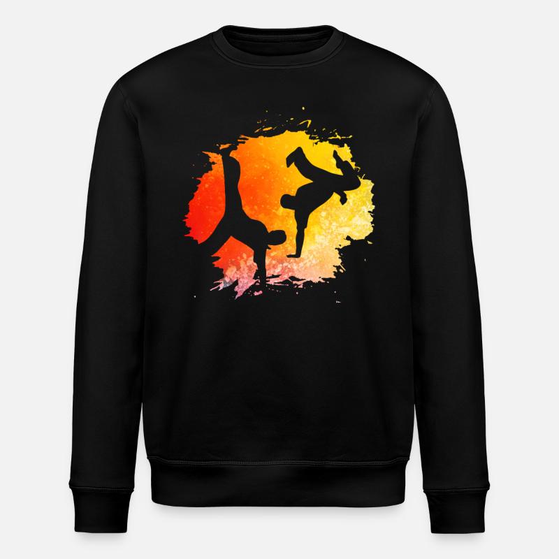 Capoeira - Stanley/Stella Unisex Bio-Sweatshirt ROLLER - Schwarz