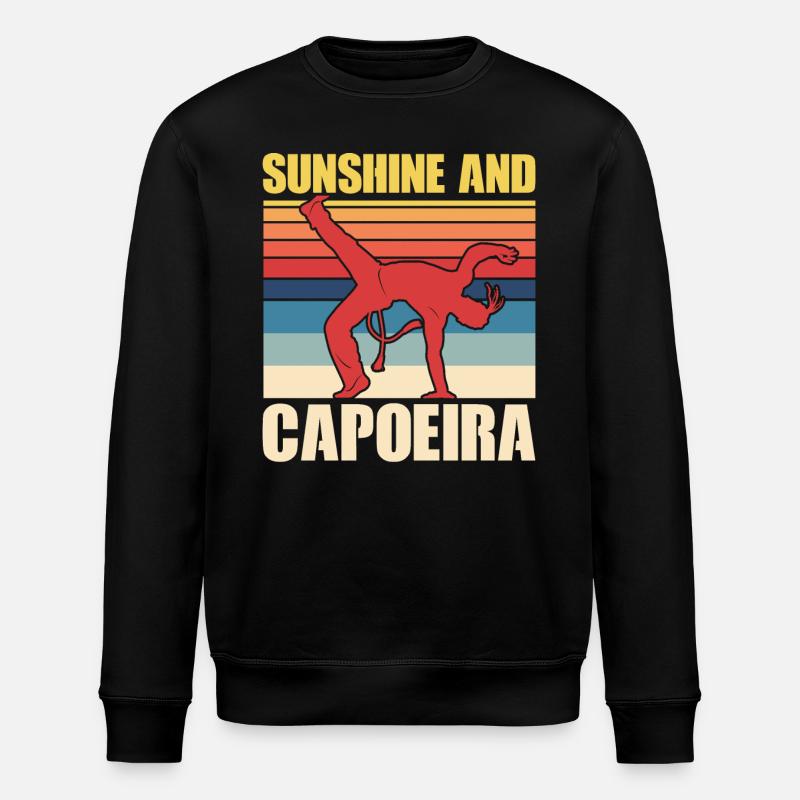 Sonne und Capoeira - Stanley/Stella Unisex Bio-Sweatshirt ROLLER - Schwarz