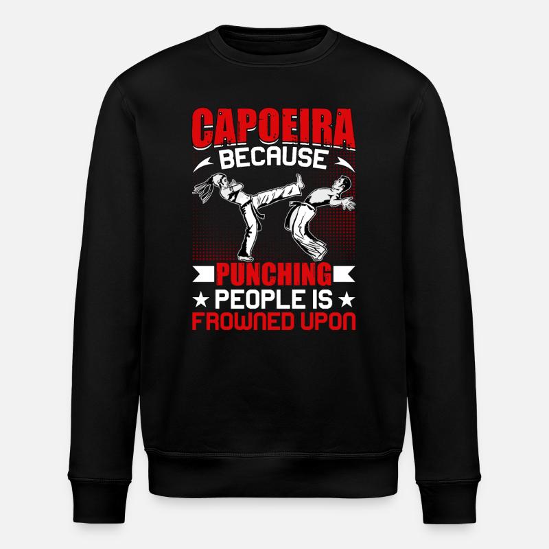 Capoeira parce que frapper les gens est mal vu - Sweat bio ROLLER Stanley/Stella Unisexe - noir