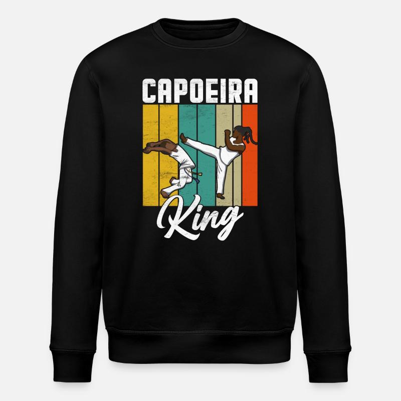Capoeira Roi - Sweat bio ROLLER Stanley/Stella Unisexe - noir