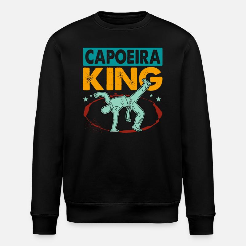 Capoeira King - Stanley/Stella ROLLER Unisex Organic Sweatshirt - black