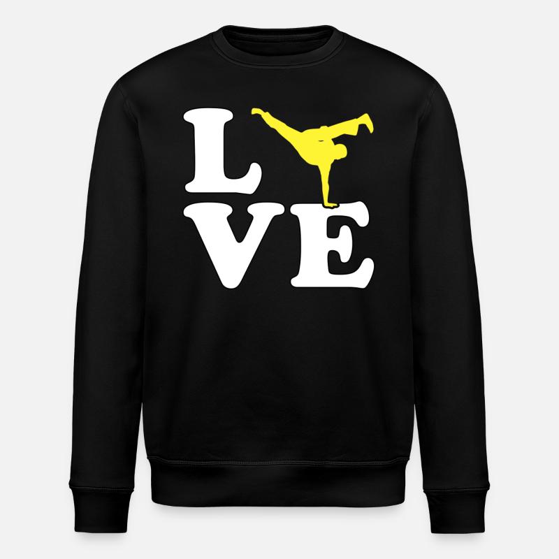Capoeira Liebe - Stanley/Stella Unisex Bio-Sweatshirt ROLLER - Schwarz