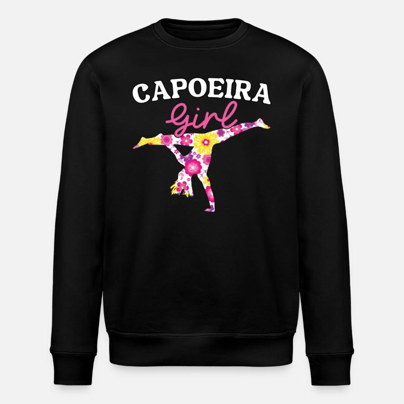 Capoeira Mädchen - Stanley/Stella Unisex Bio-Sweatshirt ROLLER - Schwarz