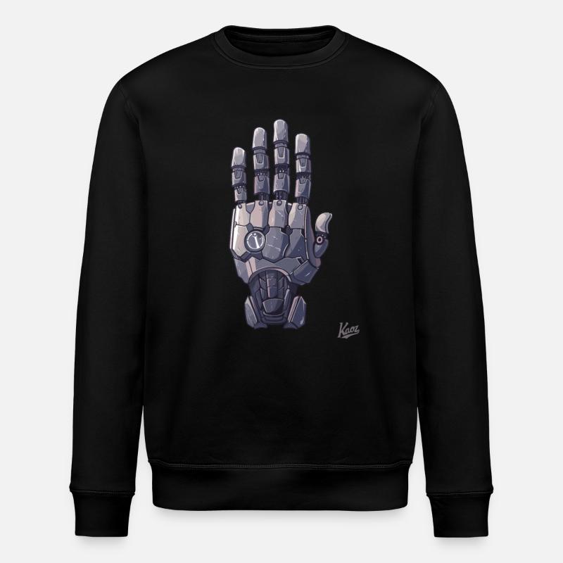 Main robot ou cyborg - Sweat bio ROLLER Stanley/Stella Unisexe - noir