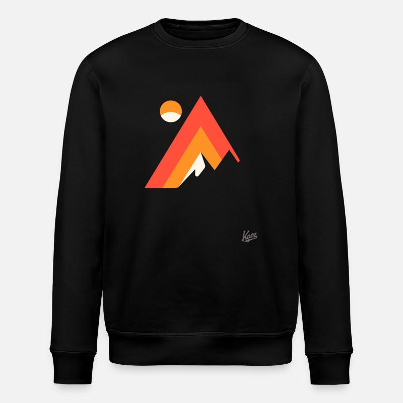 Mountain and nature - Stanley/Stella ROLLER Unisex Organic Sweatshirt - black