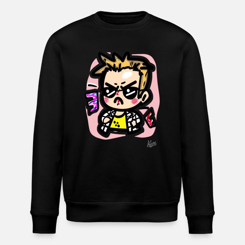 Cooler kleiner Junge - Stanley/Stella Unisex Bio-Sweatshirt ROLLER - Schwarz