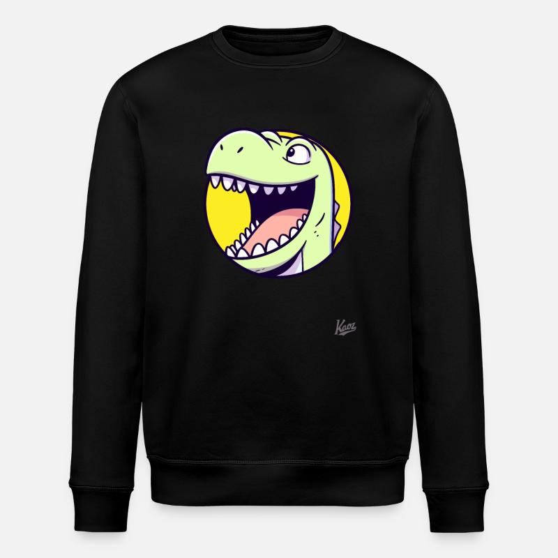 Dino amical et heureux - Sweat bio ROLLER Stanley/Stella Unisexe - noir