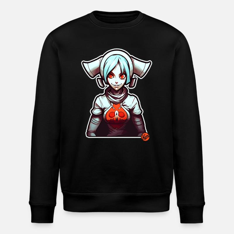 Science-Fiction Action: Weltraum Mädchen - Stanley/Stella Unisex Bio-Sweatshirt ROLLER - Schwarz