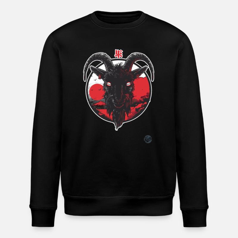 eine schwarze Ziege - Stanley/Stella Unisex Bio-Sweatshirt ROLLER - Schwarz