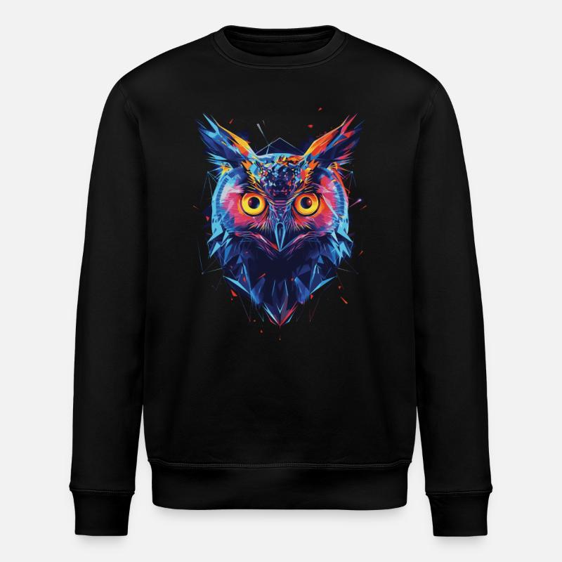 Eule - Stanley/Stella Unisex Bio-Sweatshirt ROLLER - Schwarz