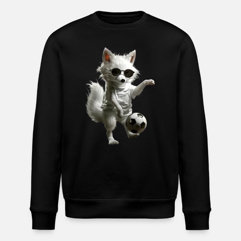 Polar fox - Stanley/Stella ROLLER Unisex Organic Sweatshirt - black