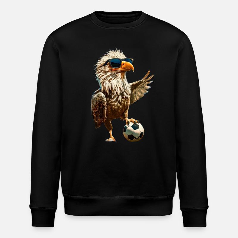 Adler - Stanley/Stella Unisex Bio-Sweatshirt ROLLER - Schwarz