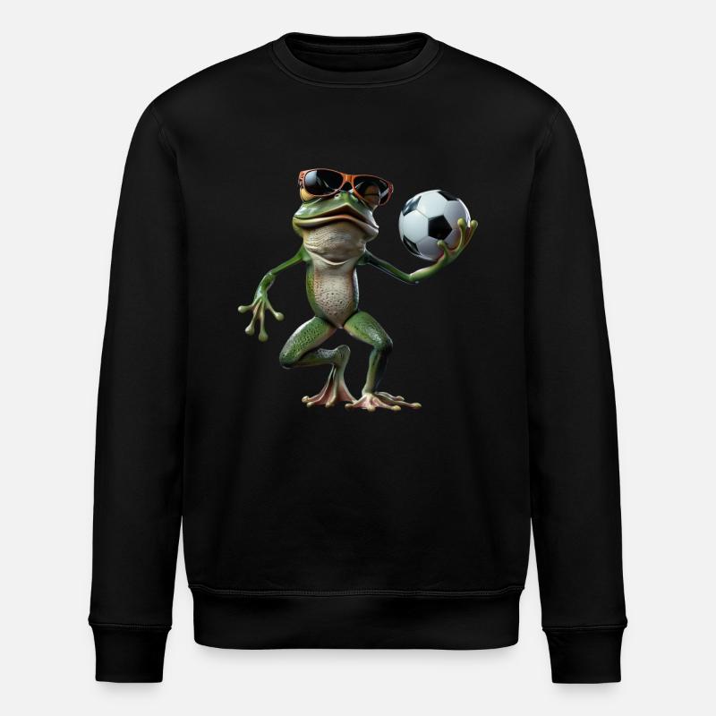 Frog - Stanley/Stella ROLLER Unisex Organic Sweatshirt - black