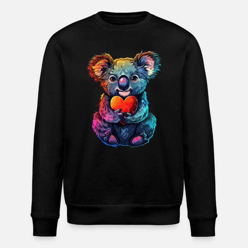 Koala - Stanley/Stella Unisex Bio-Sweatshirt ROLLER - Schwarz