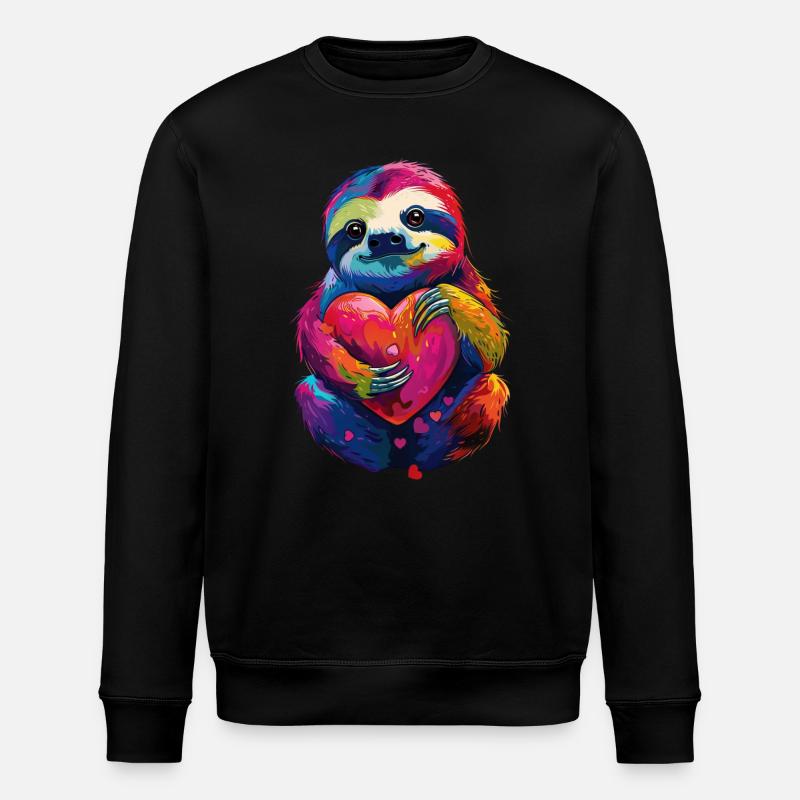 Faultier - Stanley/Stella Unisex Bio-Sweatshirt ROLLER - Schwarz