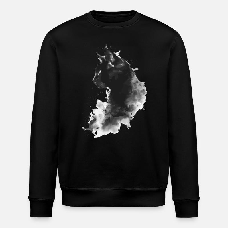 Katze - Stanley/Stella Unisex Bio-Sweatshirt ROLLER - Schwarz