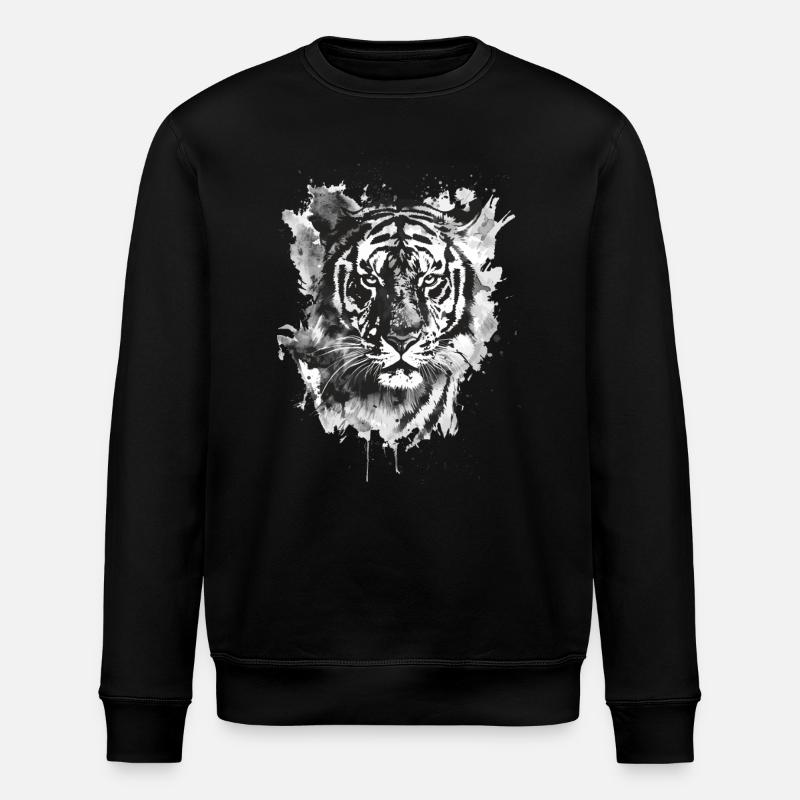 Tiger - Stanley/Stella Unisex Bio-Sweatshirt ROLLER - Schwarz