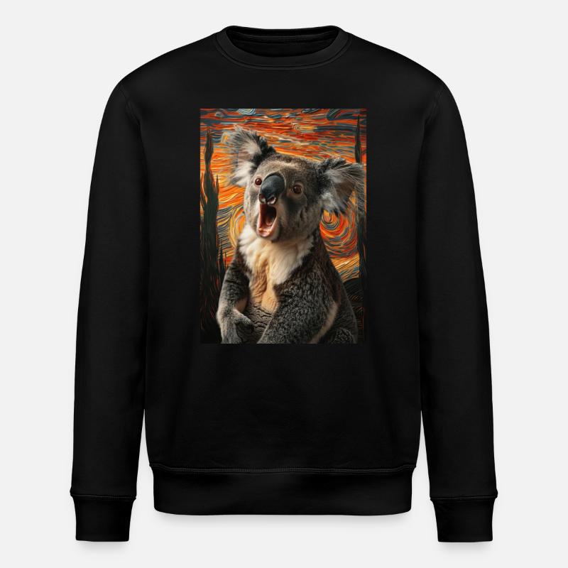 Koala - Stanley/Stella Unisex Bio-Sweatshirt ROLLER - Schwarz