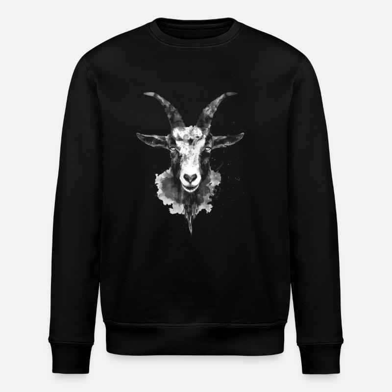 Chèvre - Sweat bio ROLLER Stanley/Stella Unisexe - noir