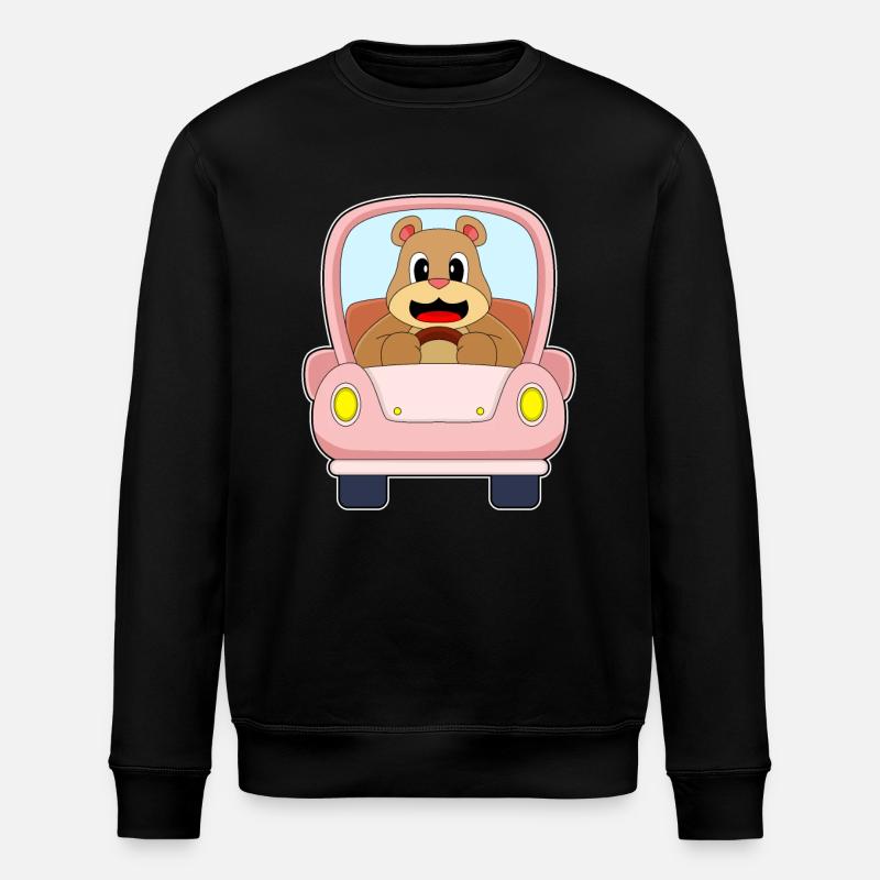 Bär Auto - Stanley/Stella Unisex Bio-Sweatshirt ROLLER - Schwarz