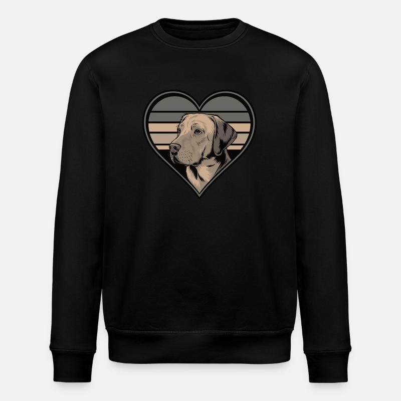 Labrador Love - Stanley/Stella Unisex Bio-Sweatshirt ROLLER - Schwarz