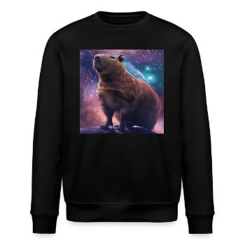 Wasserschwein - Stanley/Stella Unisex Bio-Sweatshirt ROLLER - Schwarz - Vorne - Nik (191cm)
