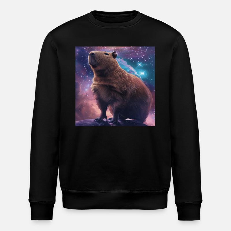 Wasserschwein - Stanley/Stella Unisex Bio-Sweatshirt ROLLER - Schwarz