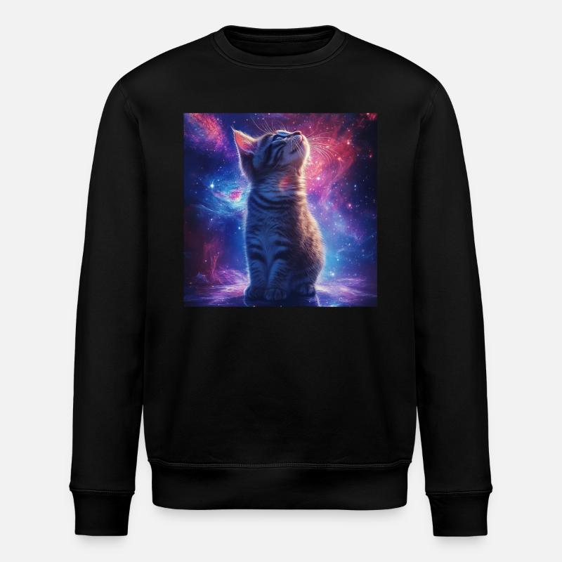 Cat - Stanley/Stella ROLLER Unisex Organic Sweatshirt - black