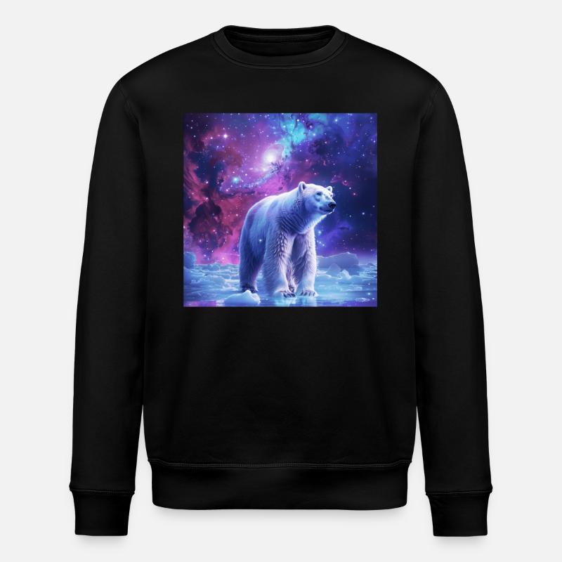 Eisbär - Stanley/Stella Unisex Bio-Sweatshirt ROLLER - Schwarz