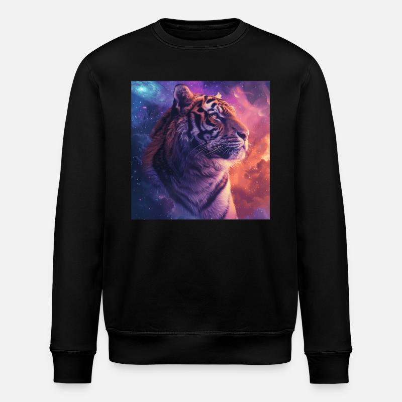 Tiger - Stanley/Stella Unisex Bio-Sweatshirt ROLLER - Schwarz