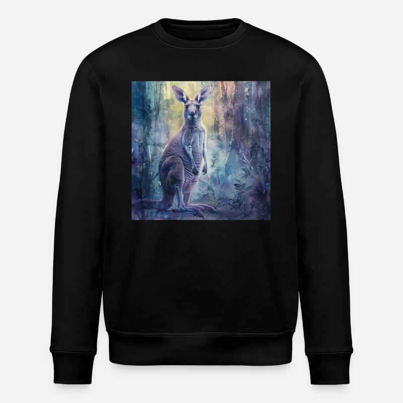 Känguru - Stanley/Stella Unisex Bio-Sweatshirt ROLLER - Schwarz