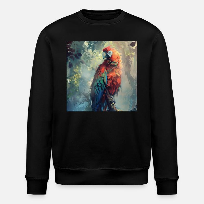 Papagei - Stanley/Stella Unisex Bio-Sweatshirt ROLLER - Schwarz