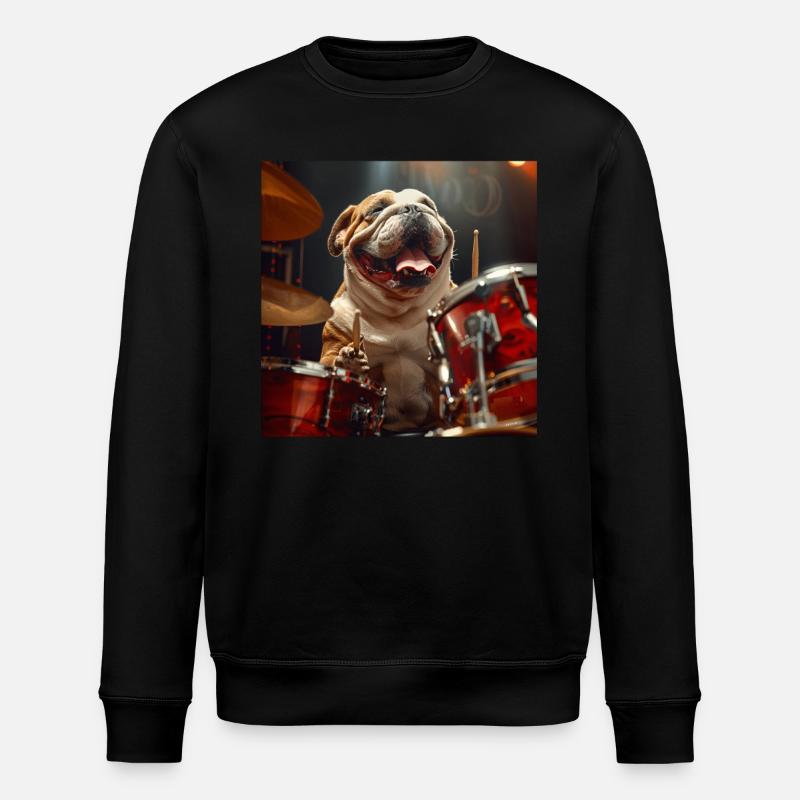 Hund - Stanley/Stella Unisex Bio-Sweatshirt ROLLER - Schwarz