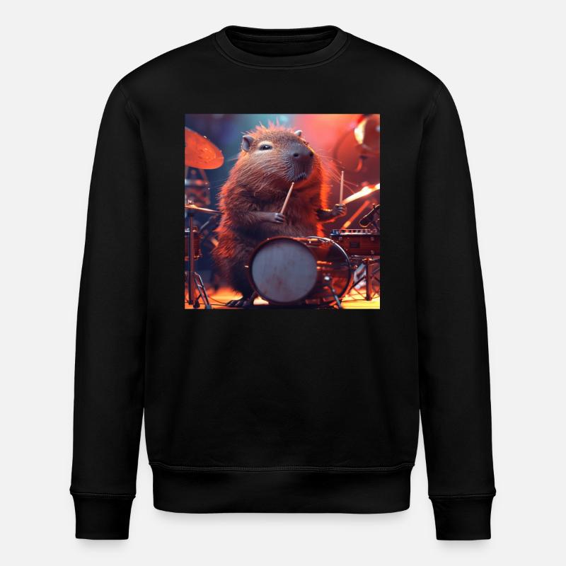 Capybara - Stanley/Stella ROLLER Unisex Organic Sweatshirt - black