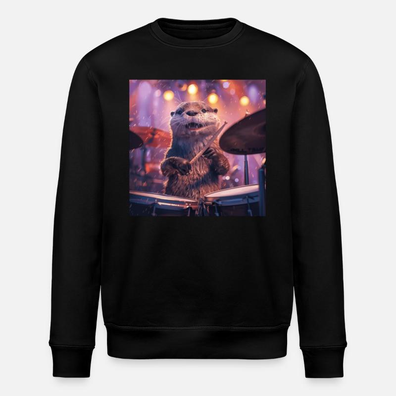 Otter - Stanley/Stella Unisex Bio-Sweatshirt ROLLER - Schwarz