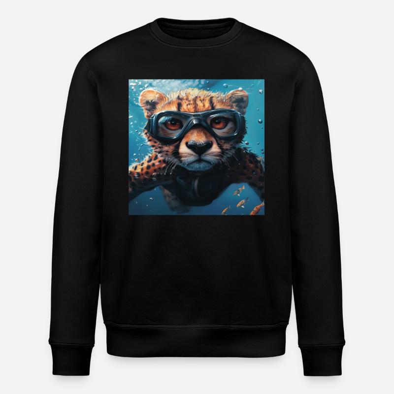 Guépard - Sweat bio ROLLER Stanley/Stella Unisexe - noir