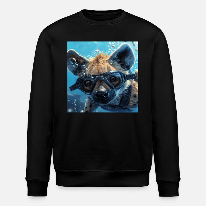 Hyäne - Stanley/Stella Unisex Bio-Sweatshirt ROLLER - Schwarz