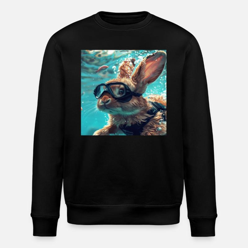 Lapin - Sweat bio ROLLER Stanley/Stella Unisexe - noir