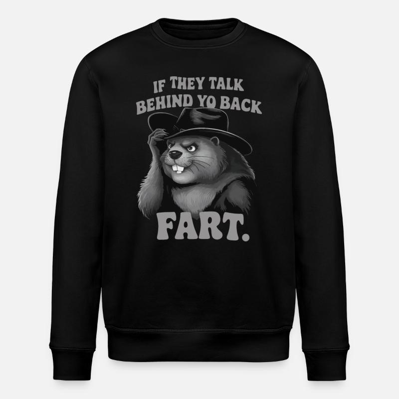 Castor - Sweat bio ROLLER Stanley/Stella Unisexe - noir