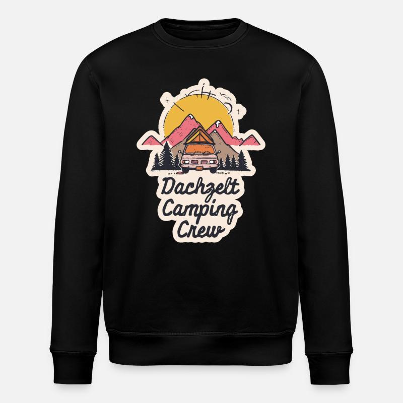 Dachzelt Camping Crew - Stanley/Stella Unisex Bio-Sweatshirt ROLLER - Schwarz