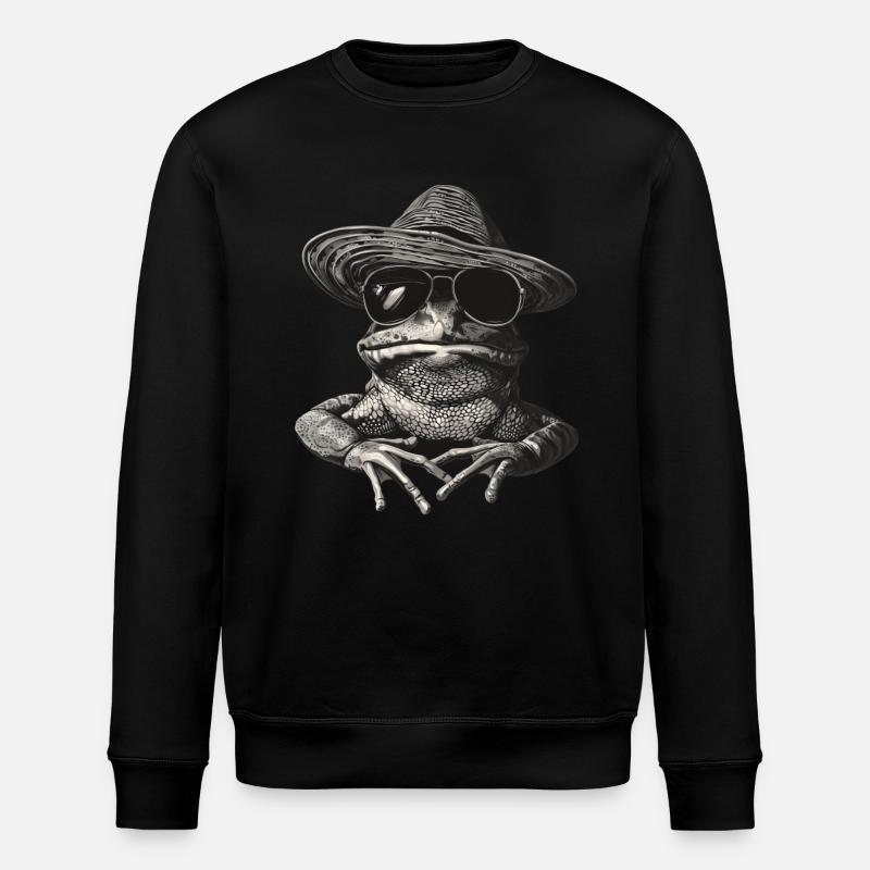 Grenouille - Sweat bio ROLLER Stanley/Stella Unisexe - noir