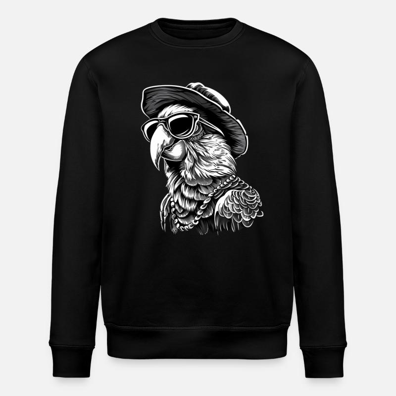 Perroquet - Sweat bio ROLLER Stanley/Stella Unisexe - noir