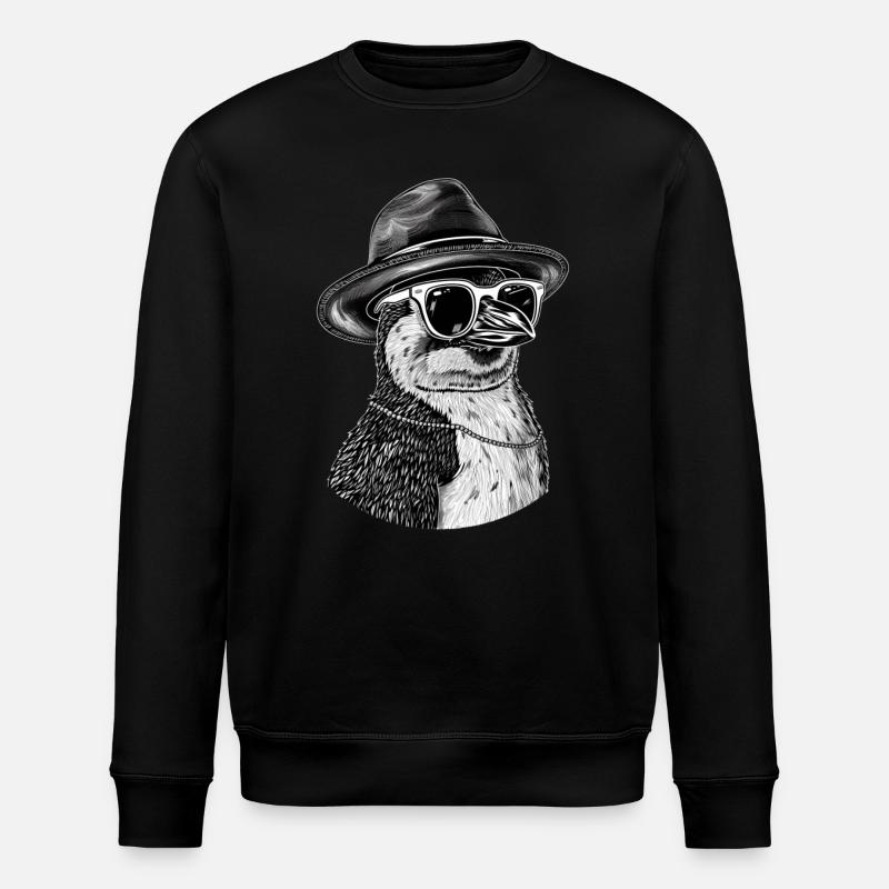 Pinguin - Stanley/Stella Unisex Bio-Sweatshirt ROLLER - Schwarz