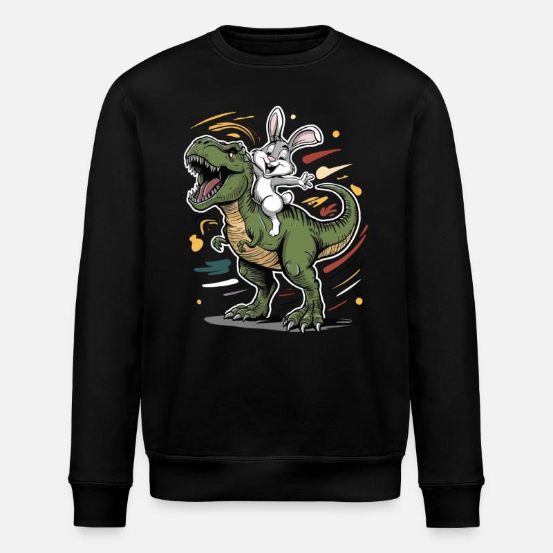 Kaninchen - Stanley/Stella Unisex Bio-Sweatshirt ROLLER - Schwarz