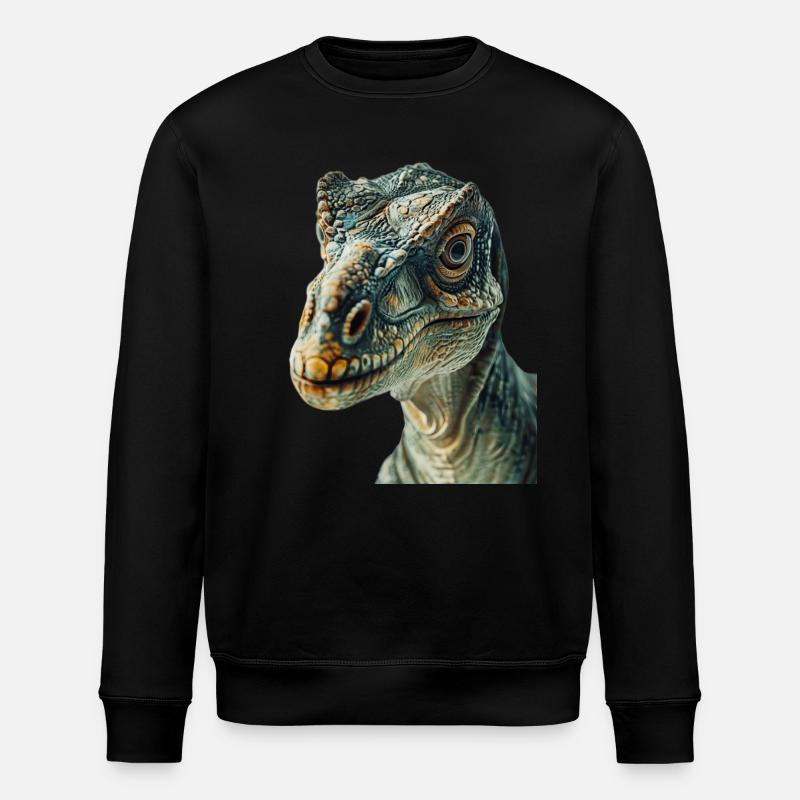 Dinosaur - Stanley/Stella ROLLER Unisex Organic Sweatshirt - black