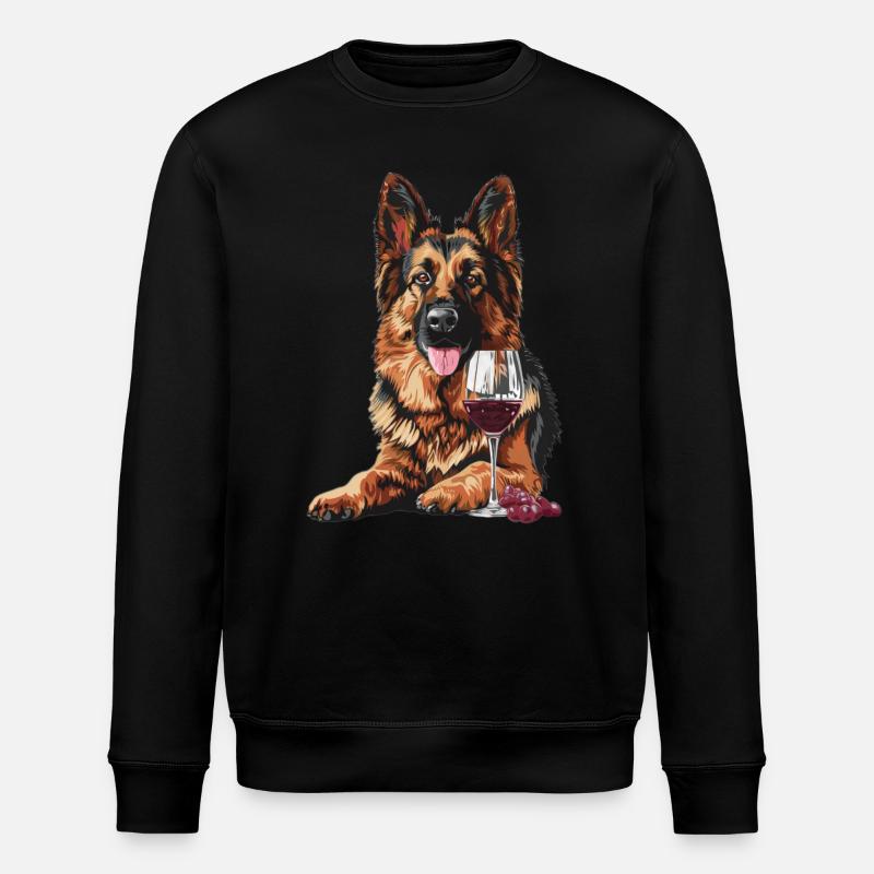 Deutscher Schäferhund - Stanley/Stella Unisex Bio-Sweatshirt ROLLER - Schwarz