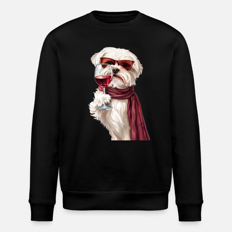maltesisch - Stanley/Stella Unisex Bio-Sweatshirt ROLLER - Schwarz