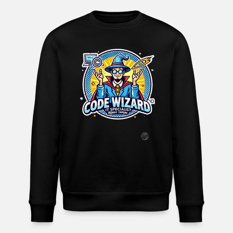 Code-Zauberer Neustart-Spezialist IT-Experte - Stanley/Stella Unisex Bio-Sweatshirt ROLLER - Schwarz