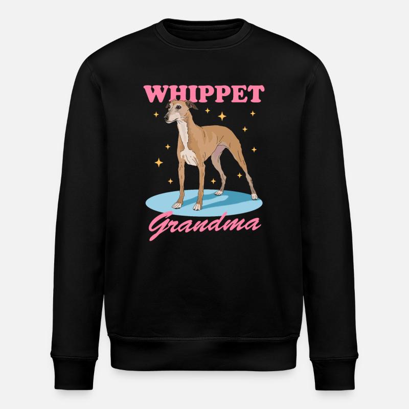Whippet Granny English Greyhound Cadeau - Sweat bio ROLLER Stanley/Stella Unisexe - noir