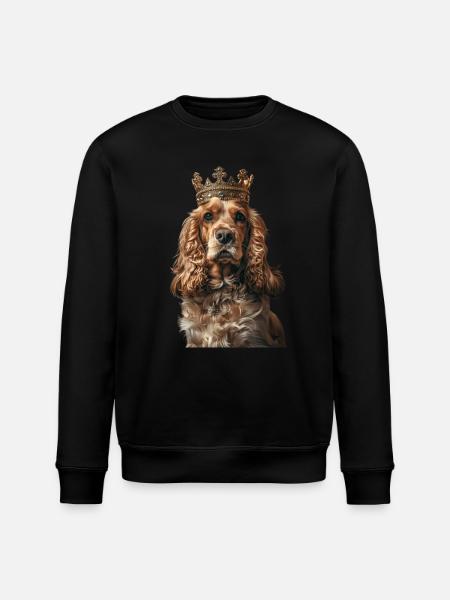 Cocker Spaniel - Stanley/Stella ROLLER Unisex Organic Sweatshirt - black